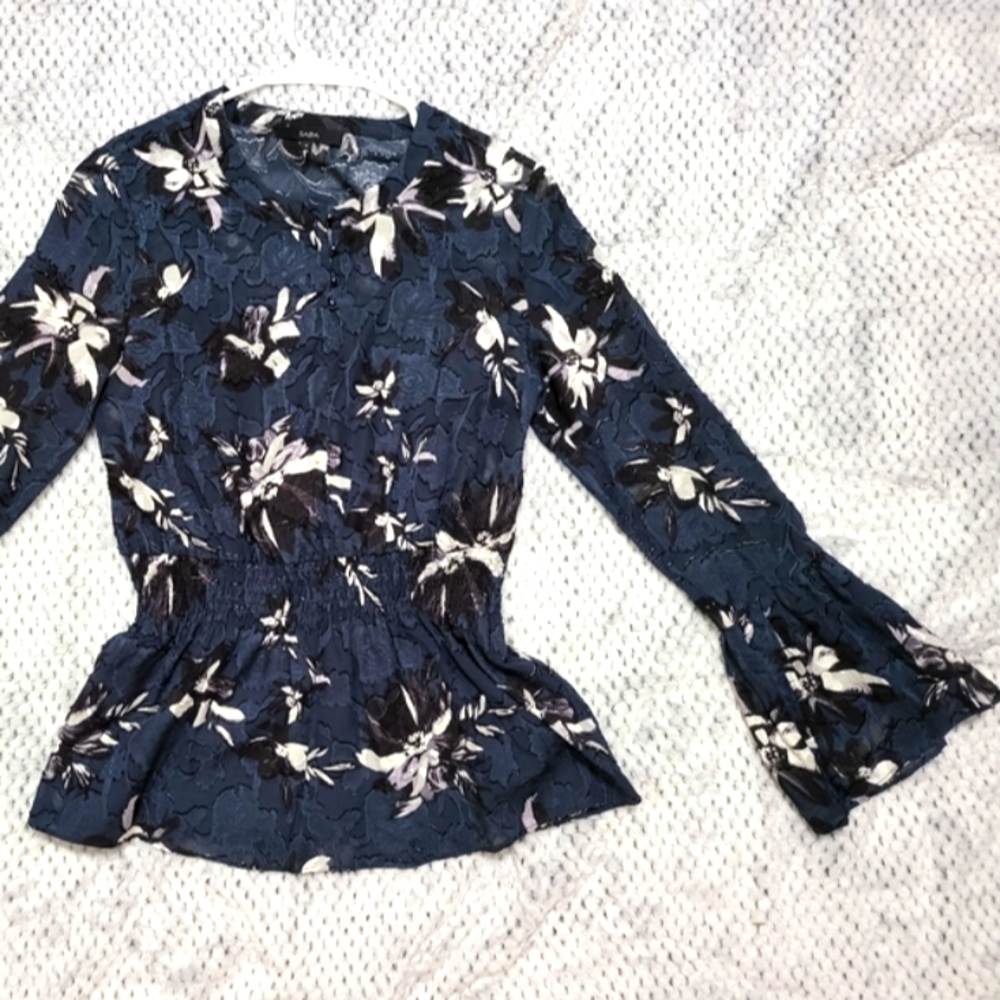 SABA (8) Shirred Waist Blouse